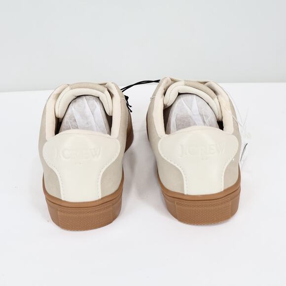 NWT J.Crew Crewcuts Boys' Court Sneakers Natural Combo Size K12 - Picture 5 of 11